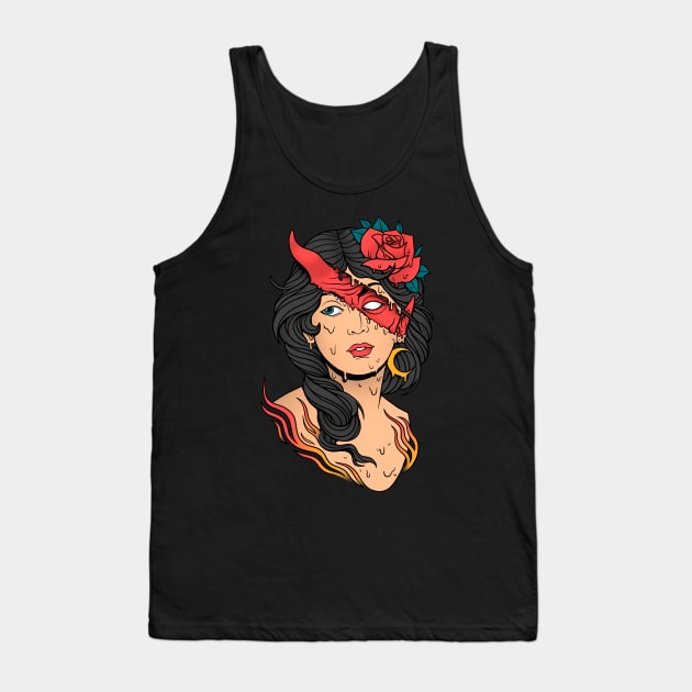 The Evil Inside Tank Top by Deniart